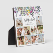 Floral Mom Photo Collage Plaque (Recto)