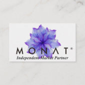 Floral Monat Carte de visite (Dos)