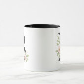 Floral Monogram B Mug – Elegant Letter B with Soft (Centre)