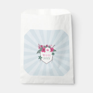 Floral monogram bedankzakje