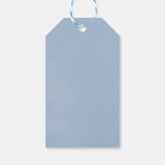 Floral Monogram Crest Wedding Cadeaulabel (Achterkant)