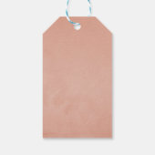 Floral Monogram Crest Wedding Cadeaulabel (Achterkant)