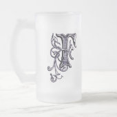 Floral Monogram "F" - Mok (Links)