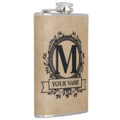 Floral Monogram Heupfles (Rechts)