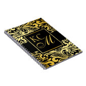  Floral Monogram Journal | ebonië Notitieboek (Rechterzijde)