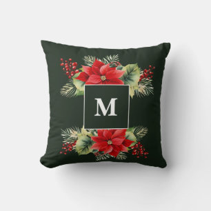 Floral Monogram Kussen