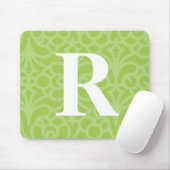  Floral Monogram - letter R Muismat (Met muis)