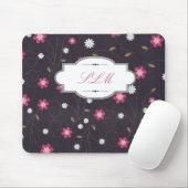 Floral Monogram Muismat (Met muis)