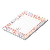 Floral Monogram Notitieblok (Gedraaid)