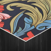 Floral Monogram Pink Blue William Morris Style Yogamat