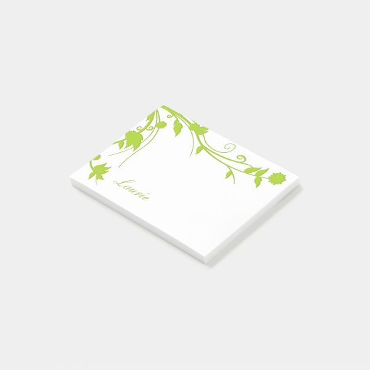 Floral Monogram Post Notes (Schuin)