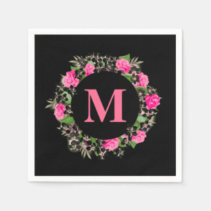 Floral Monogram Servet