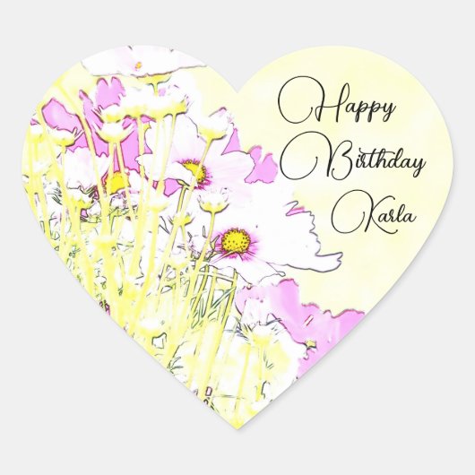 Floral Monogram Sticker (Devant)