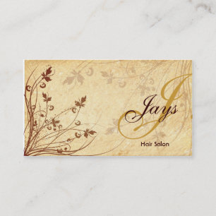 Floral Monogram Visitekaartje