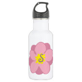 Floral monogram waterfles  (Voorkant)