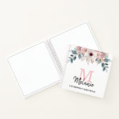 Floral Monogramme 21e Anniversaire de fête Livre d (Intérieur)