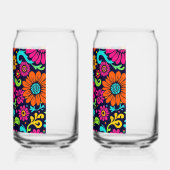 Floral Monogramme Mariage Champagne Flutes (Gauche)