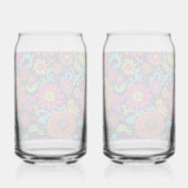 Floral Monogramme Mariage Champagne Flutes (Verso)
