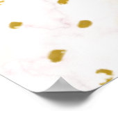 Floral Moon, Beige en Geel Graphic Poster (Hoek)