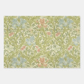  Floral Morris Pattern Compton Iris Flower Inpakpapier Vel (Voorkant 2)
