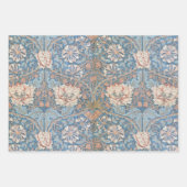 Floral Morris Pattern Honeysuckle Flowers Inpakpapier Vel (Voorkant)