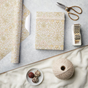  Floral Morris Pattern Hyacint Neutrals Cadeaupapier