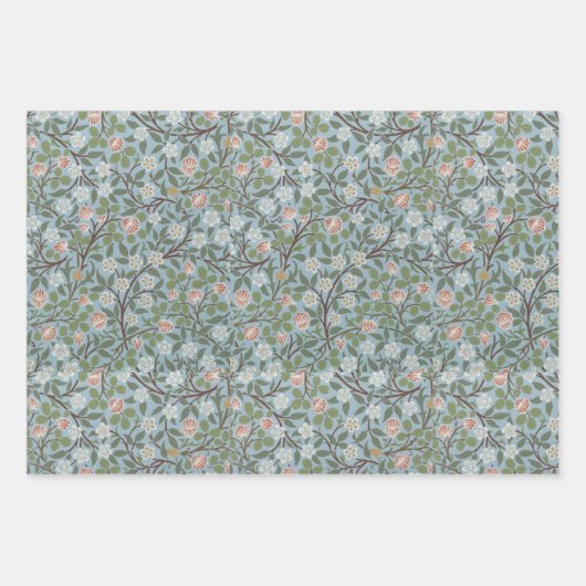 Floral Morris Pattern  Sweet Pea Clover Inpakpapier Vel (Voorkant 3)
