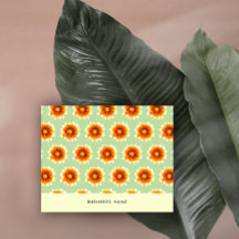 Floral Mosterd Geel Small Business Order Insert