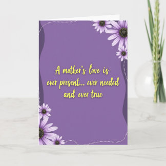 Floral Mothers Love Message Card Kaart