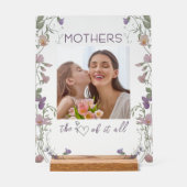 Floral Mothers the Heart of it All Photo Acrylic (Recto)