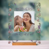 Floral Mothers the Heart of it All Photo Acrylic (Neutre)