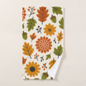 Floral Motif d'automne (Serviette à main)