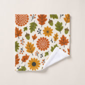 Floral Motif d'automne (Gant de toilette)