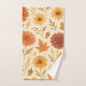 Floral Motif d'automne (Serviette à main)