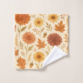 Floral Motif d'automne (Gant de toilette)