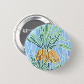 Floral mozaïekontwerp ronde button 5,7 cm (Voorkant /achterkant)
