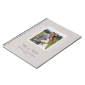 Floral Mr & Mrs Journal - Taupe (Côté gauche)