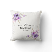 Floral Mr & Mrs Pas getrouwd/Jubileum Keepsake
