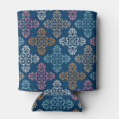 Floral Multicolor Achtergrond Blikjeskoeler (Achterkant)