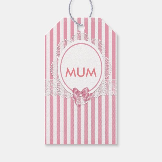 Floral Mum Cadeaulabel (Voorkant)