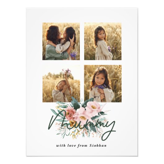 floral Mummy multi photo élégant (Devant)