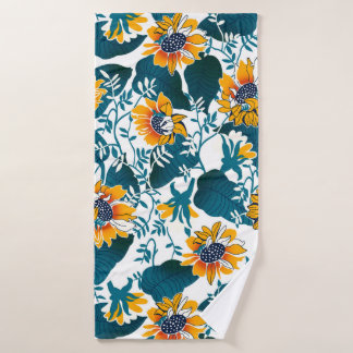 Floral naadloos patroon, achtergrond in art nouvea badhanddoek