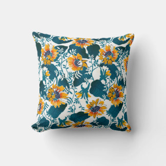 Floral naadloos patroon, achtergrond in art nouvea kussen