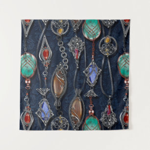 Floral naadloos patroon, achtergrond in art nouvea wandkleed