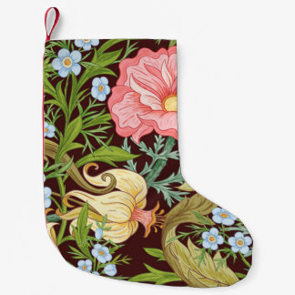 Floral naadloos patroon, achtergrond met in art. kleine kerstsok