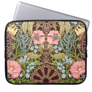 Floral naadloos patroon, achtergrond met in art. laptop sleeve