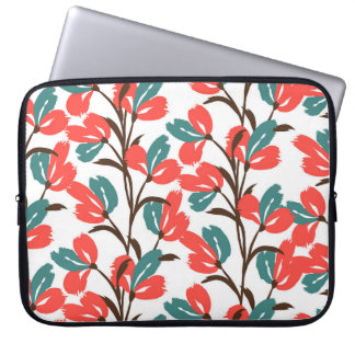 Floral naadloos patroon. Cute florale achtergrond. Laptop Sleeve
