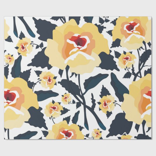 Floral naadloos patroon met rozen. naadloze texti cadeaupapier (Vlak)