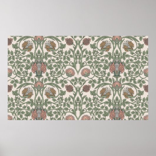 Floral naadloos patroon. poster (Voorkant)
