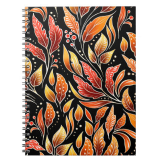 Floral naadloos patroon. Rechternajaar achtergrond Notitieboek